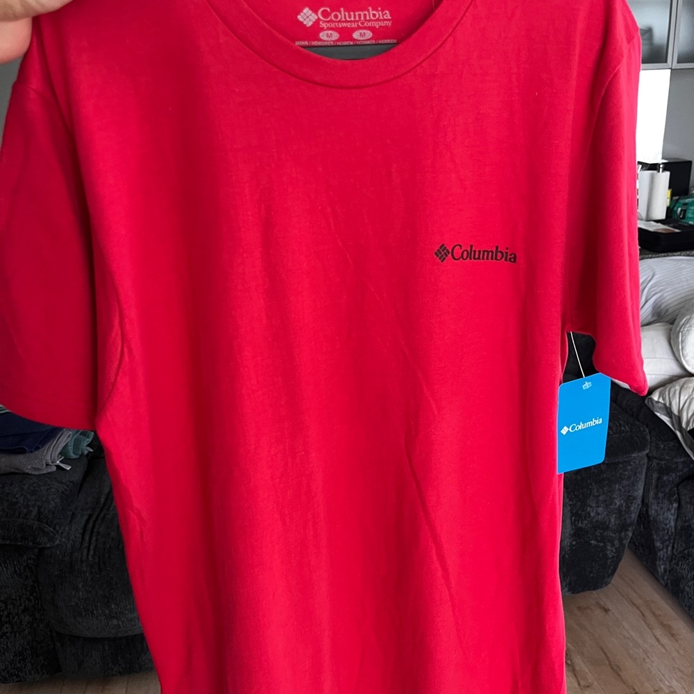 Columbia Men's Bold Red Short Sleeve Tee